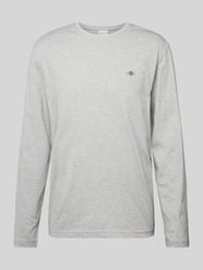 Longsleeve mit Label-Stitching von Gant Grau - 43