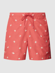 Badehose mit Label-Stitching von Tommy Hilfiger Pink - 45