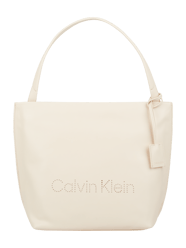 Shopper in Leder-Optik von CK Calvin Klein Beige - 22