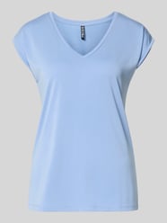 T-shirt o kroju relaxed fit z mieszanki modalu model 'KAMALA' od PIECES - 36