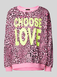 Sweatshirt mit Statement-Print von miss goodlife Pink - 11