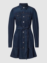 Jeanskleid mit Taillenband Modell 'FRANTISEK' von Lauren Ralph Lauren Blau - 35