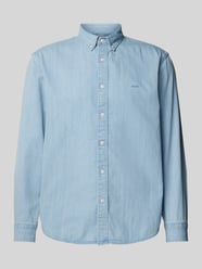 Freizeithemd mit Knopfleiste von Levi's® Blau - 4