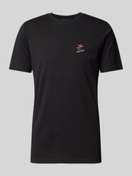 T-Shirt mit Motiv-Stitching von Lindbergh Schwarz - 25