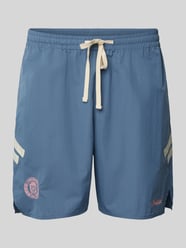 Regular Fit Shorts mit Label- und Logo-Stitching von PROHIBITED - 7