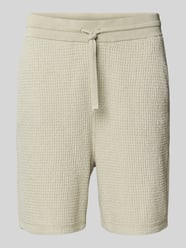 Straight Leg Shorts mit Tunnelzug Modell 'Amoffle' von BOSS Orange Beige - 19