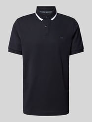 Regular Fit Poloshirt mit Logo-Print von Christian Berg Men Blau - 39