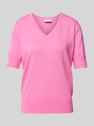 Strickshirt mit V-Ausschnitt Modell 'Katie' von FREE/QUENT - 39