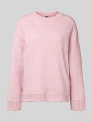 Oversized Strickpullover mit Crew Neck Modell 'ORLY' von Pieces Pink - 13