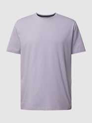 T-Shirt mit Label-Detail Modell 'Mercerisier' von Pierre Cardin Lila - 32