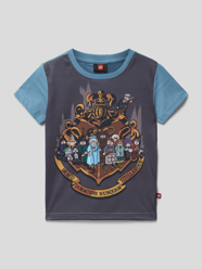 T-shirt z nadrukiem Harry Potter® od LEGO WEAR Niebieski - 2