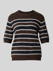 Loose Fit Pullover mit Mohair-Woll-Anteil Modell 'Pimota Stripe' von OPUS - 42