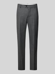 Regular fit pantalon met persplooien, model 'JARL' van ANNARR Grijs / zwart - 34