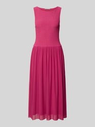 Sukienka midi z siateczki z detalami ze smocku od Christian Berg Woman Selection - 15