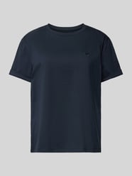 T-Shirt mit Stichting Modell 'SERZ' von OPUS Blau - 24