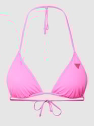 Bikini-Oberteil mit Label-Patch von Guess Pink - 44