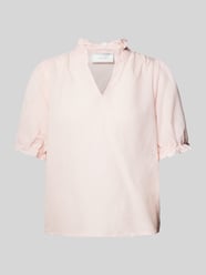 Blouseshirt met ruches, model 'Odesa' van Neo Noir Roze - 45