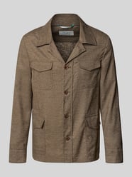Kurtka koszulowa o kroju regular fit z mieszanka lnu model 'Taddeo' od Carl Gross - 24