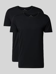 T-shirt z czystej bawełny ekologicznej w zestawie 2 szt. od Christian Berg Men - 23