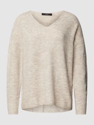 Sweter z dzianiny z fakturowanym wzorem model ‘CREWLEFILE’ od Vero Moda - 48