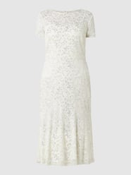 Cocktailjurk van gebloemd kant met effectgaren van Lauren Ralph Lauren Bruin - 24