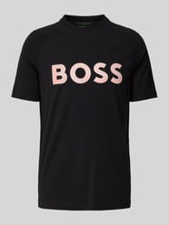 T-Shirt mit Logo-Print Modell 'Teebero' von BOSS Green Schwarz - 27