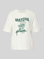 T-shirt w kroju slim fit z nadrukiem z motywem od Marc Cain - 45