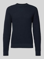 Sweter z dzianiny o kroju regular fit z czystej bawełny ekologicznej model ‘TOM’ od Selected Homme - 4