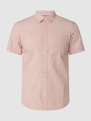 Slim fit vrijetijdsoverhemd van katoen met korte mouwen  van s.Oliver RED LABEL Oranje - 44