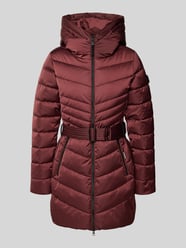 Gewatteerde lange jas met capuchon, model 'KINA' van khujo Bordeaux - 18