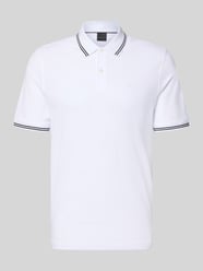 Regular Fit Poloshirt mit Logo-Stitching von bugatti - 43
