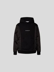 Hoodie mit Label-Print von Khrisjoy Grau / Schwarz - 15