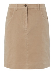 Minirock mit Stretch-Anteil von Marc O'Polo Beige - 21