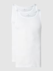 Tanktop aus Baumwolle im 2er-Pack von Tom Tailor Weiß - 41