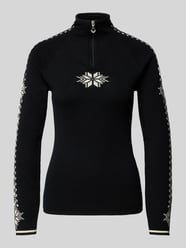 Gebreide pullover van wol met ritssluiting, model 'Geilo' van Dale of Norway - 23