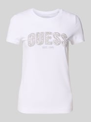 T-Shirt mit Label-Stitching von Guess - 6