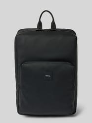 Rucksack mit Label-Patch Modell 'CK ESSENTIAL' von CK Calvin Klein Schwarz - 26