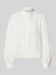 Bluse aus reiner Baumwolle mit Stehkragen Modell 'ROMA' von MANGO - 14