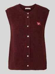 kamizelka w kroju regular fit z dodatkiem wełny z alpaki i wełny od American Vintage - 1