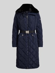 Płaszcz pikowany z odpinanym paskiem w talii od Lauren Ralph Lauren - 9