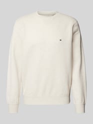 Sweatshirt mit Label-Stitching von Tommy Hilfiger Beige - 6