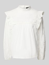 Regular fit blouse met broderie anglaise, model 'TADDEO' van Weekend Max Mara - 2