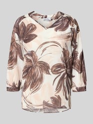 Relaxed Fit Bluse aus Viskose-Mix mit floralem Allover-Print von MORE & MORE - 10