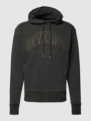 Hoodie mit Label-Print Modell 'Bradley' von Drykorn Grau - 11