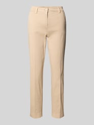 Regular Fit Stoffhose mit Gürtelschlaufen Modell 'KARINA' von Cambio Beige - 7