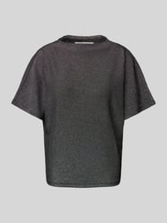 Regular Fit T-Shirt mit Effekt-Garn von Tom Tailor Denim Schwarz - 47