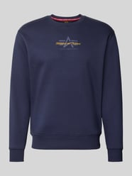 Regular Fit Sweatshirt aus Baumwoll-Mix mit Label-Detail von Alpha Industries - 8