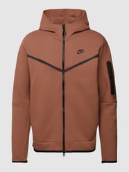 Bluza rozpinana z nadrukiem z logo od Nike Brązowy - 4