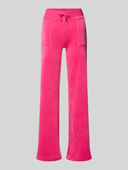 Niskie spodnie dresowe z elastycznym pasem model „LAYLA” od Juicy Couture - 12
