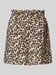 Flared Shorts mit Animal-Print Modell 'Asta' von LOLLYS LAUNDRY Braun - 3